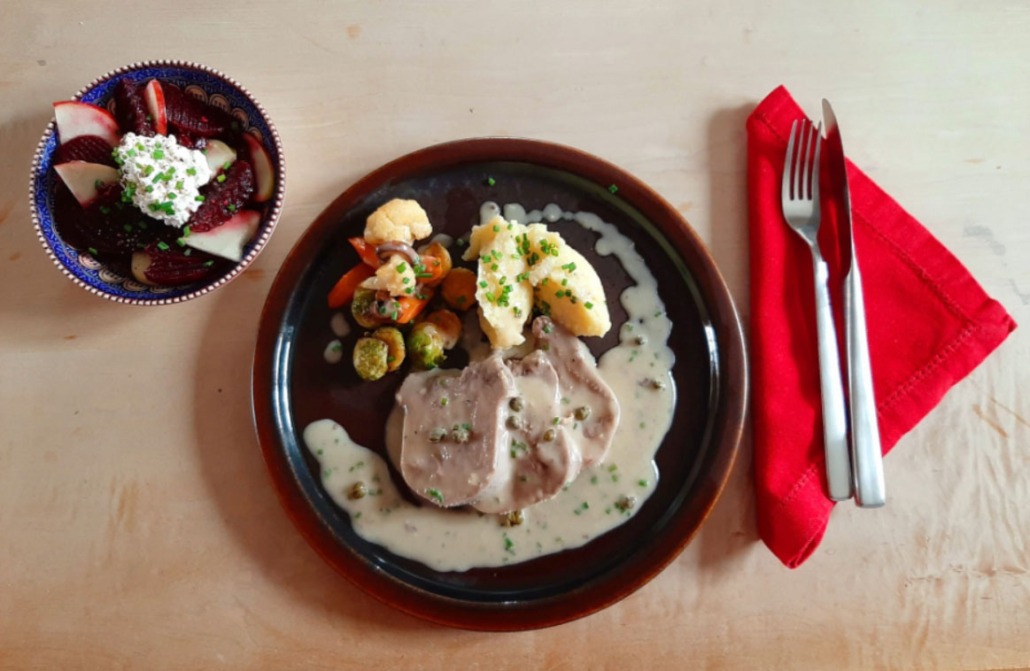 Rezept: Rinderzunge mit Kapernsauce – Prößlbauer-Hof